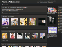 Tablet Screenshot of animeartists.org